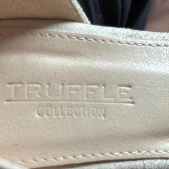 Truffle Collection Nude Wedge ankle strap espadrille Sandals shoes Sz 5 - Picture 12 of 13